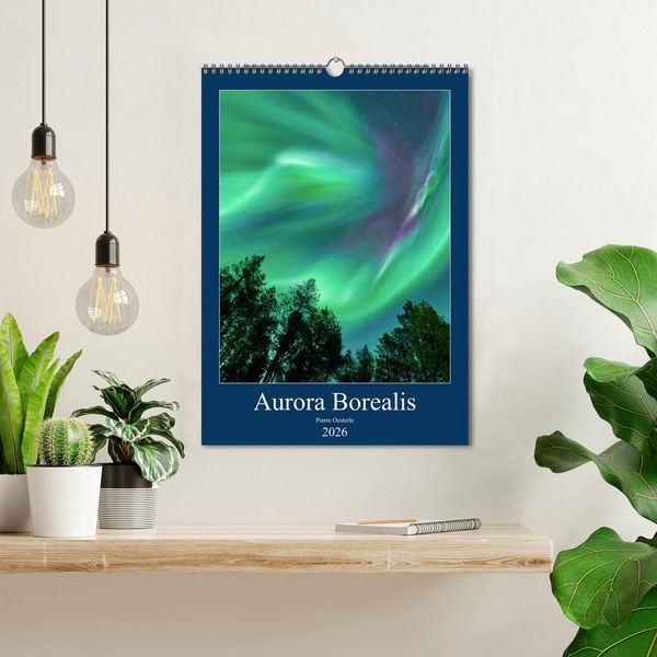 Produktbild: Aurora Borealis en Scandinavie (Calendrier mural 2026 DIN A3 horizontal), CALVENDO calendrier mensuel