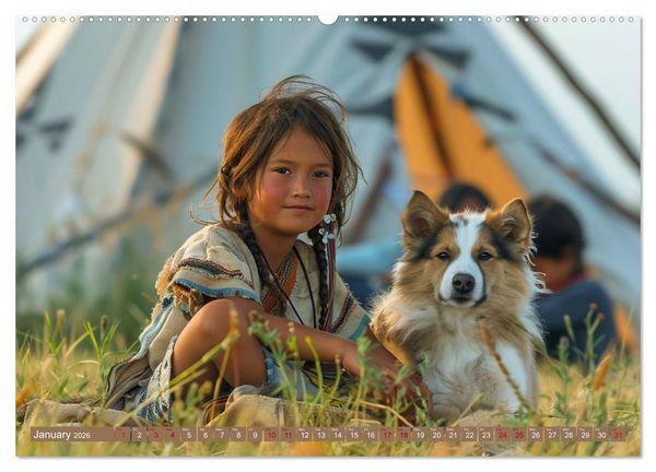 Produktbild: Native American Soul (High Quality Premium Wall Calendar 2026 DIN A2 landscape),CALVENDO 12 Month Wall Calendar
