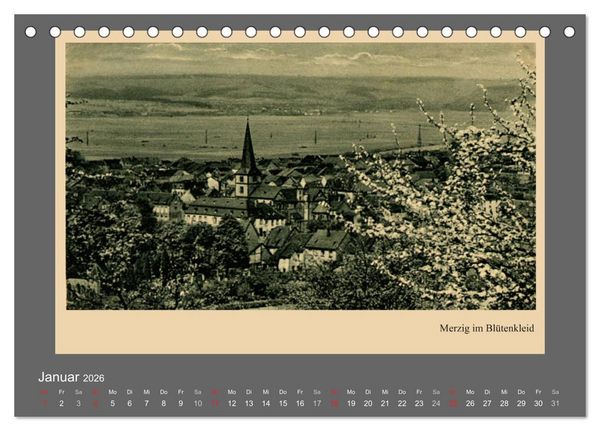 Produktbild: Saarland - vunn domols (frieher), Landkreis Merzig-Wadern (Tischkalender 2026 DIN A5 quer), CALVENDO Monatskalender