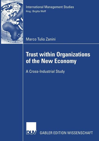 Produktbild: Trust within Organizations of the New Economy