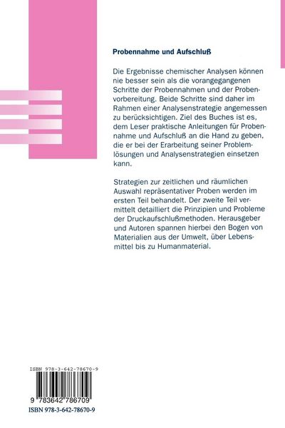 Produktbild: Probennahme und Aufschlu&szlig;
