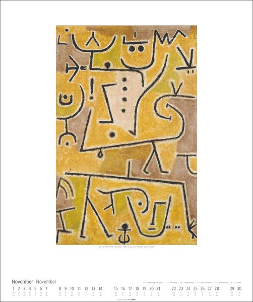 Produktbild: Paul Klee Kalender 2027