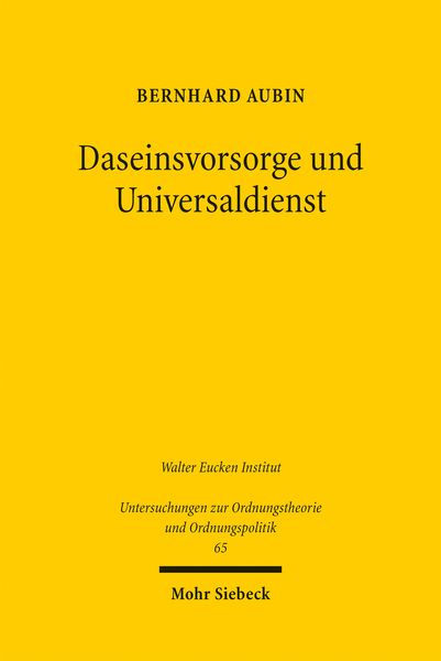 Produktbild: Daseinsvorsorge und Universaldienst
