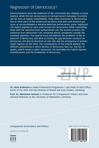 Produktbild: Regression of Democracy?