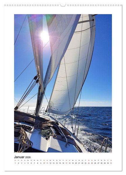 Produktbild: Segeln - auf Kurs (hochwertiger Premium Wandkalender 2026 DIN A2 hoch), Kunstdruck in Hochglanz