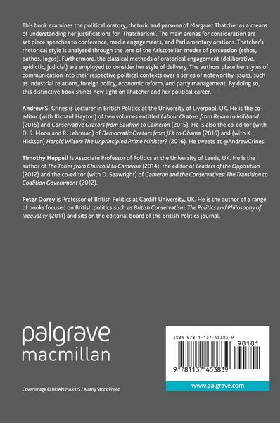 Produktbild: The Political Rhetoric and Oratory of Margaret Thatcher