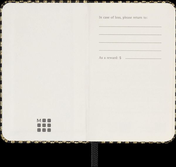 Produktbild: Moleskine Shine Notizbuch, XS, Blanko, gold