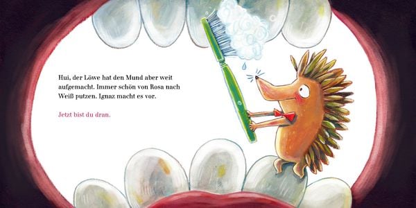 Produktbild: Hilf dem L&ouml;wen Z&auml;hne putzen! (Pappbilderbuch)