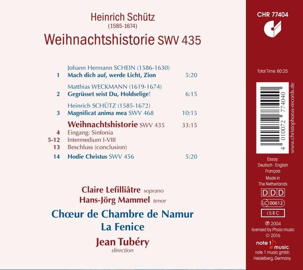 Produktbild: Schutz: Weihnachtshistorie/The Christmas Story