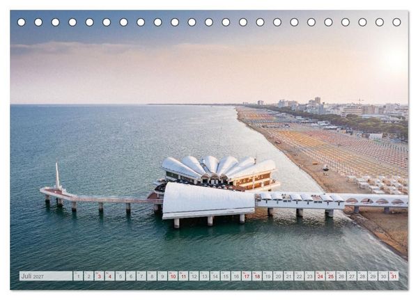 Produktbild: Lignano in Italien. Sommer Strand und Meer (Tischkalender 2027 DIN A5 quer), CALVENDO Monatskalender