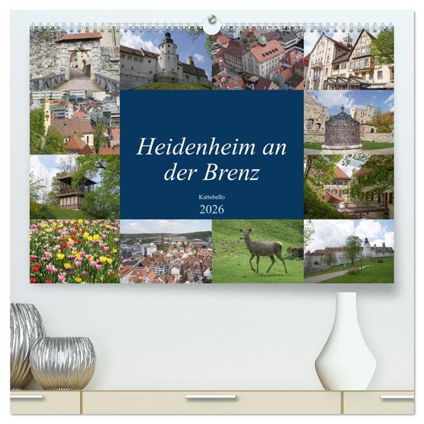 Produktbild: Heidenheim an der Brenz (hochwertiger Premium Wandkalender 2026 DIN A2 quer), Kunstdruck in Hochglanz