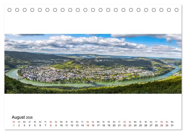 Produktbild: Mosel im Panorama (Tischkalender 2026 DIN A5 quer), CALVENDO Monatskalender