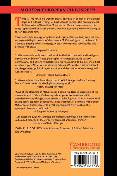Produktbild: Carl Schmitt's Critique of Liberalism
