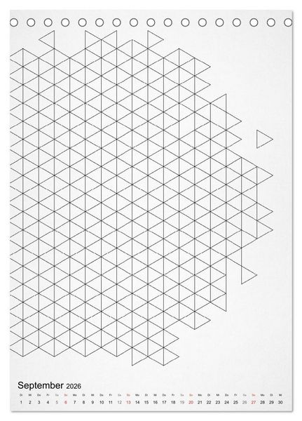 Produktbild: Geometric Graphik Art (Tischkalender 2026 DIN A5 hoch), CALVENDO Monatskalender