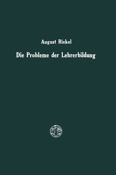 Produktbild: Die Probleme der Lehrerbildung