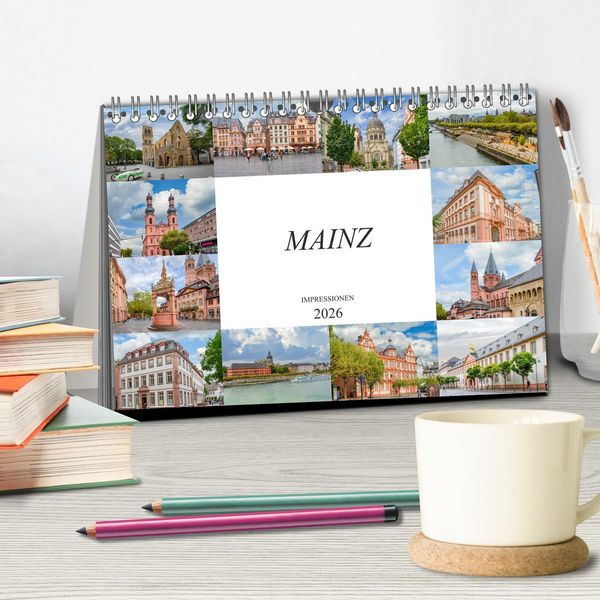 Produktbild: Mainz Impressionen (Tischkalender 2026 DIN A5 quer), CALVENDO Monatskalender