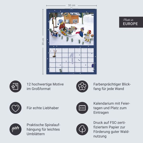 Produktbild: Teddyb&auml;ren Kalender 2027
