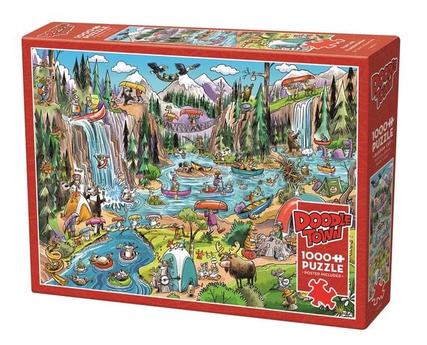 Produktbild: COBBLE HILL PUZZLES - Verr&uuml;ckter Wasserfall 1000 Teile