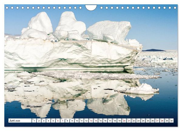 Produktbild: Eisberge - Gr&ouml;nlands magische Eisgestalten (Wandkalender 2026 DIN A4 quer), CALVENDO Monatskalender