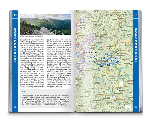 Produktbild: KOMPASS Wanderführer Schwarzwald Mitte-Nord, 50 Touren mit Extra-Tourenkarte