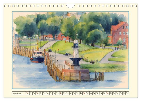 Produktbild: Schleswig-Holsteins Nordseek&uuml;ste (Wandkalender 2026 DIN A4 quer), CALVENDO Monatskalender