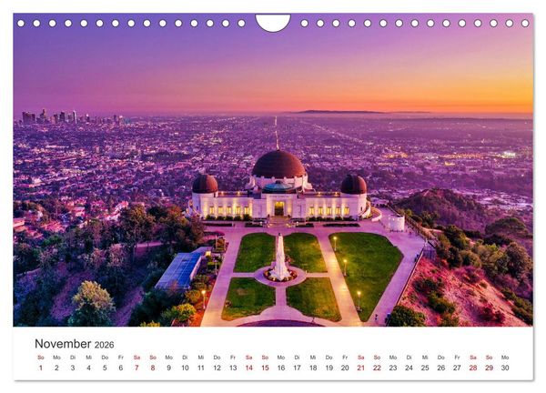 Produktbild: Los Angeles &ndash; Kalifornien (Wandkalender 2026 DIN A4 quer), CALVENDO Monatskalender