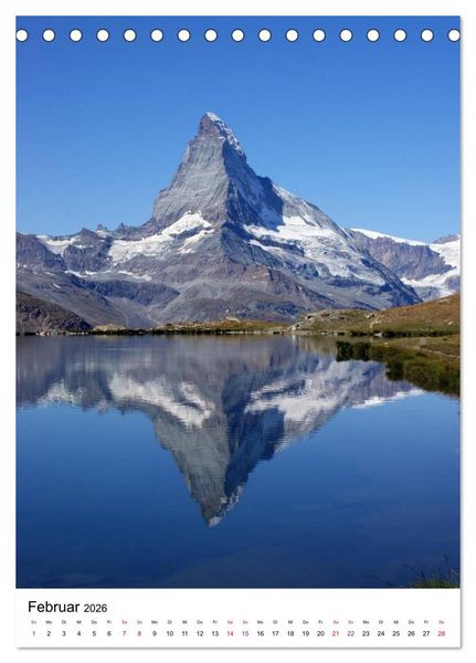 Produktbild: Horu Matterhorn im Hochformat (Tischkalender 2026 DIN A5 hoch), CALVENDO Monatskalender