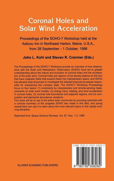 Produktbild: Coronal Holes and Solar Wind Acceleration