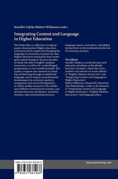 Produktbild: Integrating Content and Language in Higher Education