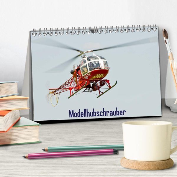 Produktbild: Modellhubschrauber (Tischkalender 2026 DIN A5 quer), CALVENDO Monatskalender