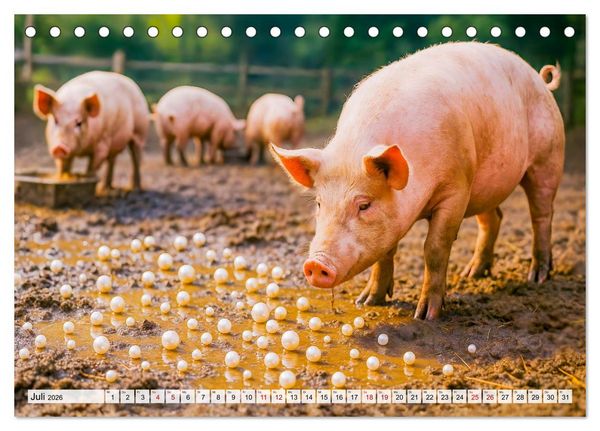 Produktbild: Tierische Redewendungen - Ein Kalender voller Spr&uuml;che und Sprachbilder (Tischkalender 2026 DIN A5 quer), CALVENDO Monatskalender
