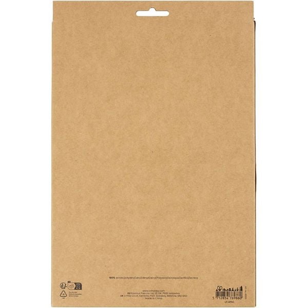 Produktbild: Creativ Company Bastelfilz, A4, Blatt 210x297 mm, Dicke 2 mm, Halloween Farben, 10 Stk