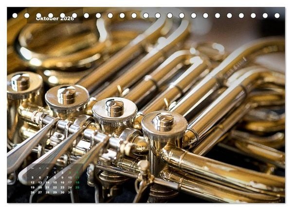 Produktbild: Das Horn, ein herrliches Instrument (Tischkalender 2026 DIN A5 quer), CALVENDO Monatskalender
