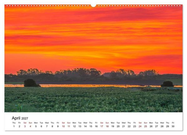 Produktbild: Magical sunsets. Lights between heaven and earth (Wall Calendar 2027 DIN A2 landscape), CALVENDO 12 Month Wall Calendar