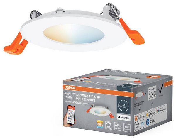 Produktbild: OSRAM Smart+ Einbauleuchte 4.5W Warmwei&szlig;, Tageslichtwei&szlig;