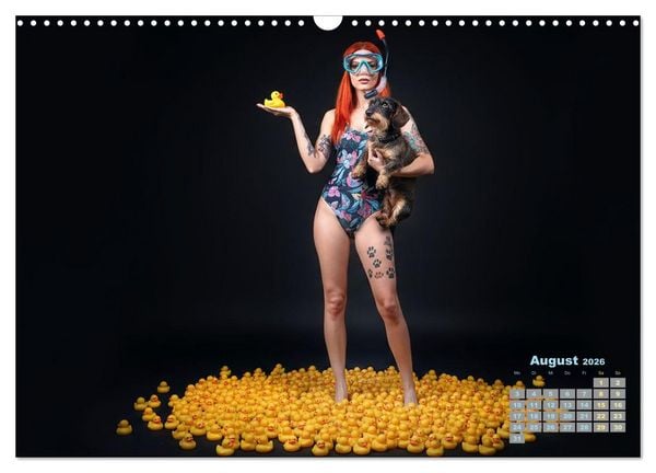 Produktbild: Starke M&auml;dels - Rauhaardackel (Wandkalender 2026 DIN A3 quer), CALVENDO Monatskalender