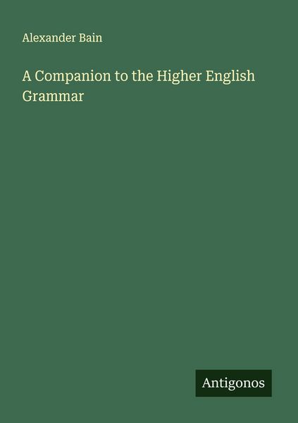 Produktbild: A Companion to the Higher English Grammar