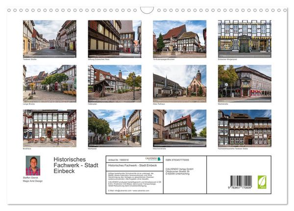 Produktbild: Historisches Fachwerk - Stadt Einbeck (Wandkalender 2026 DIN A3 quer), CALVENDO Monatskalender