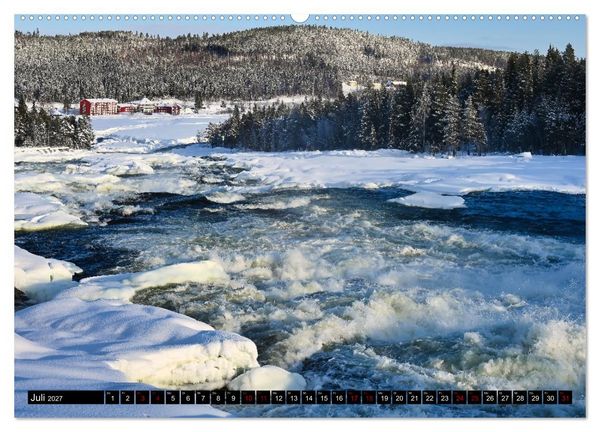 Produktbild: Lulea - Wintertraum in Schwedisch Lappland (hochwertiger Premium Wandkalender 2027 DIN A2 quer), Kunstdruck in Hochglanz