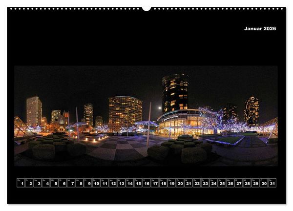 Produktbild: Vancouver / Kanada in faszinierender 360&deg; Panorama-Photographie (Wandkalender 2026 DIN A2 quer), CALVENDO Monatskalender