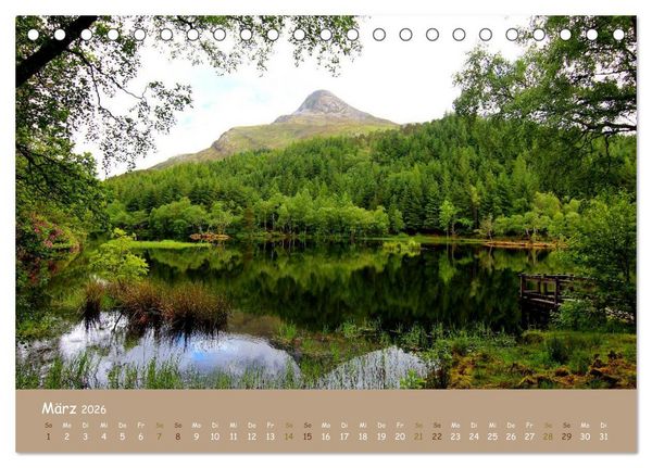 Produktbild: Schottische Highlands (Tischkalender 2026 DIN A5 quer), CALVENDO Monatskalender