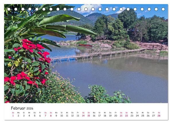 Produktbild: Laos - Im Herzen Indochinas (Tischkalender 2026 DIN A5 quer), CALVENDO Monatskalender