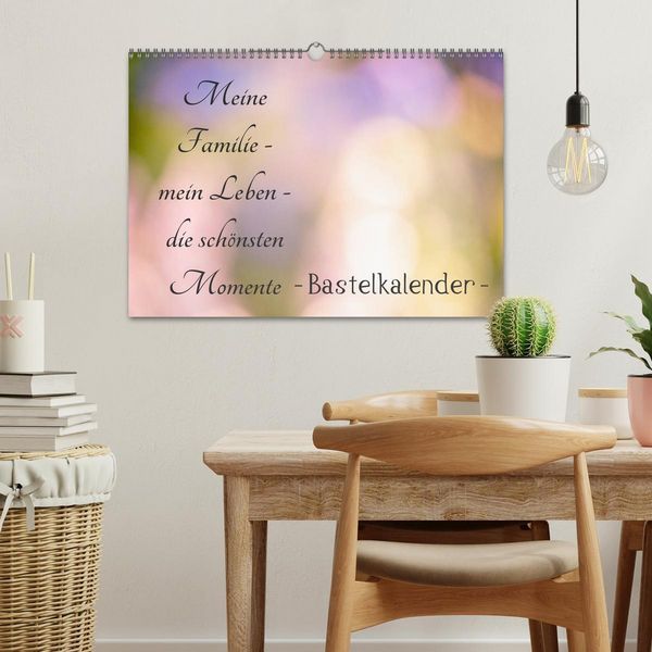 Produktbild: Meine Familie - mein Leben - die sch&ouml;nsten Momente - Bastelkalender (Wandkalender 2026 DIN A3 quer), CALVENDO Monatskalender