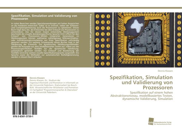 Produktbild: Spezifikation, Simulation und Validierung von Prozessoren