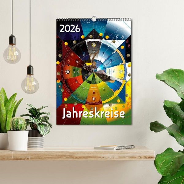 Produktbild: Jahreskreise (Wandkalender 2026 DIN A3 hoch), CALVENDO Monatskalender