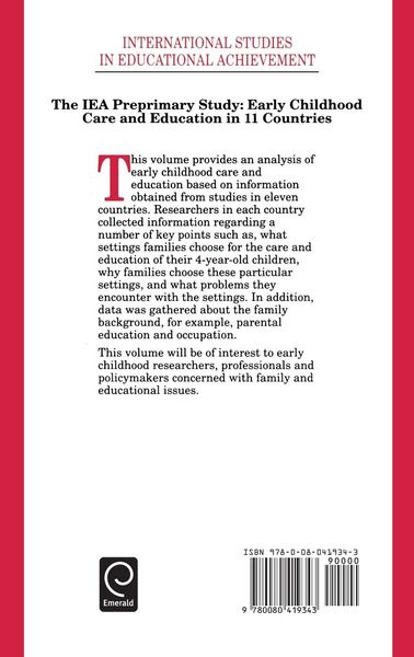 Produktbild: IEA Preprimary Study