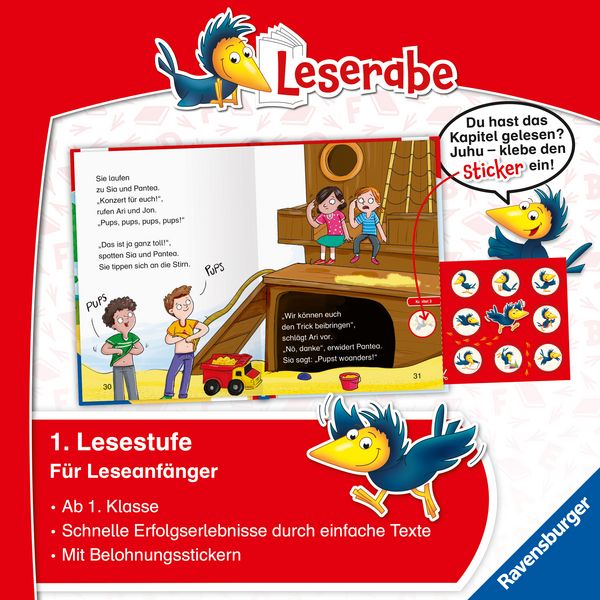 Produktbild: Leserabe 1. Lesestufe - Pups-Alarm!