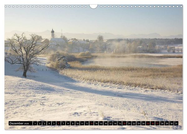 Produktbild: T&ouml;lzer Land und Blaues Land: Seelenlandschaften (Wandkalender 2026 DIN A3 quer), CALVENDO Monatskalender
