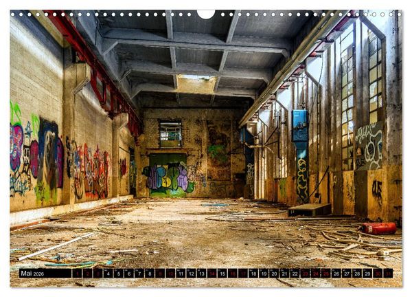 Produktbild: Lost Places Graffiti (Wandkalender 2026 DIN A3 quer), CALVENDO Monatskalender