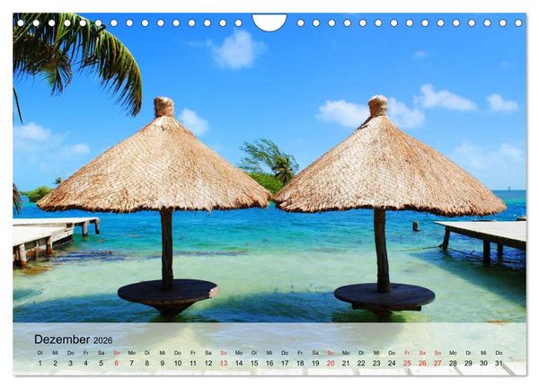 Produktbild: Belize. Karibik-Perle Caye Caulker (Wandkalender 2026 DIN A4 quer), CALVENDO Monatskalender